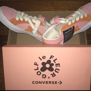 size 7 candy pink and orange golf le fleurs